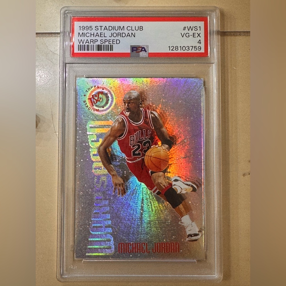 1995 Stadium Club Michael Jordan Warp Speed #WS1 PSA 4